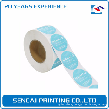 Sencai custom tissue Label sticker self-adhesive in roll